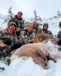 The crew with Keegan’s bighorn.