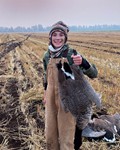 The author's son Tyler goose hunting.